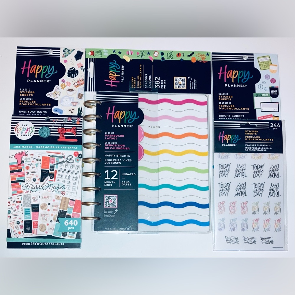 Happy Planner & Stickers Set - NEW!